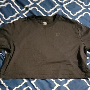 Under Armour Charcoal Gray Crop Top